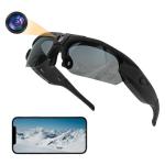 JJPOBYL Sport Camera with WiFi, Camera Sunglasses for Outdoor Sports & Vloging, Supports iOS & Android (No Memory Card Included)