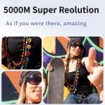 Jinpei 6K UHD Action Camera, Vlog Travel & Pet Cam with Sony Sensor, EIS Stabilization, WiFi, Up to 10 Hours Recording, Free 64GB Card, JS-11B