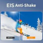 Jinpei 6K UHD Action Camera, Vlog Travel & Pet Cam with Sony Sensor, EIS Stabilization, WiFi, Up to 10 Hours Recording, Free 64GB Card, JS-11B