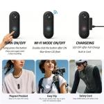 MGSTN Mini 120° 4k Camera for Recording, HD 1080p/4k Mini POV Pro Body Camera, Wearable Adventure Action Body Cam with Audio Video, Thumb Sports Cameras, for Vlogging Cycling Diving (Black, 4K)