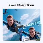 SVBONY SVGo3 4K60FPS Action Camera Combo with Quick Release Mount, Underwater Camera Built-in Waterproof, Long-Lasting 300Mins&EIS, with 128G Card WiFi Remote Control for Sports, Vlog