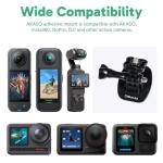 AKASO 360 Weatherproof 360° Action Camera and Adhesive Mount Kit Bundle