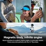 Insta360 GO 3S Cycling Multiview Bundle - 64 GB White 4K Tiny Portable Vlogging Camera, Hands-Free POVs, Mount Anywhere, Stabilization, 140 Min Battery Life, 10m Waterproof, Pet POV, White