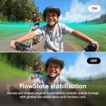 Insta360 GO 3S Cycling Multiview Bundle - 64 GB White 4K Tiny Portable Vlogging Camera, Hands-Free POVs, Mount Anywhere, Stabilization, 140 Min Battery Life, 10m Waterproof, Pet POV, White