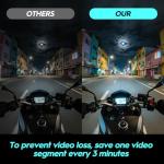 JJPOBYL Sport Camera with WiFi, Camera Sunglasses for Outdoor Sports & Vloging, Supports iOS & Android (No Memory Card Included)