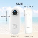 MGSTN Mini 120° 4k Camera for Recording, HD 1080p/4k Mini POV Pro Body Camera, Wearable Adventure Action Body Cam with Audio Video, Thumb Sports Cameras, for Vlogging Cycling Diving (Black, 4K)