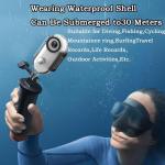 POV Camera, Waterproof Capture Camera, 4K Thumb Action Cameras, 4k MINI Action Cam, 170° Wide Angle, for Cycling, Pet Walking and Outdoors Activities (White,32g)