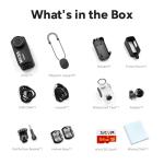 SJCAM C110Plus Magnetic Combo, 4K POV Pocket Action Camera,170° FOV Video, 6-Axis Stabilization,Mini Body Camera, Waterproof, Wearable cam for travel sport,Built-in Mic for Vlogging,Helmet Mount,Black