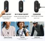 POV Camera, Waterproof Capture Camera, 4K Thumb Action Cameras, 4k MINI Action Cam, 170° Wide Angle, for Cycling, Pet Walking and Outdoors Activities (White,32g)