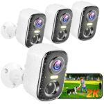 Wireless Outdoor Security Camera with AI Motion Detection