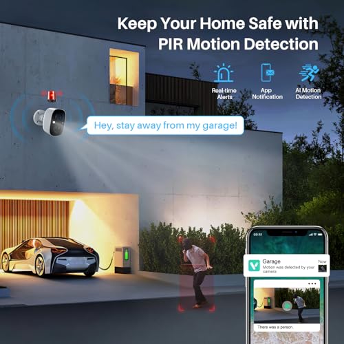 Wireless Outdoor Security Cameras with AI Detection