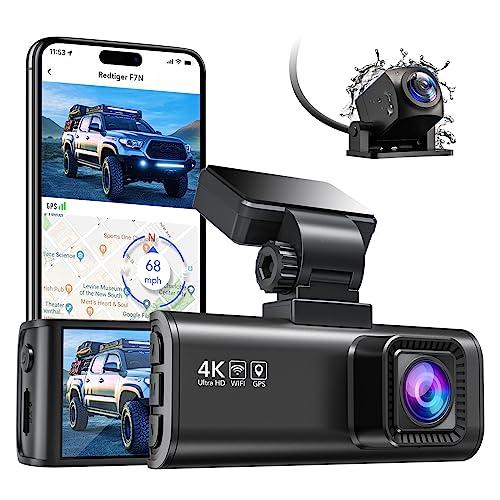 REDTIGER 4K/2.5K Dual Dash Cam with Wi-Fi