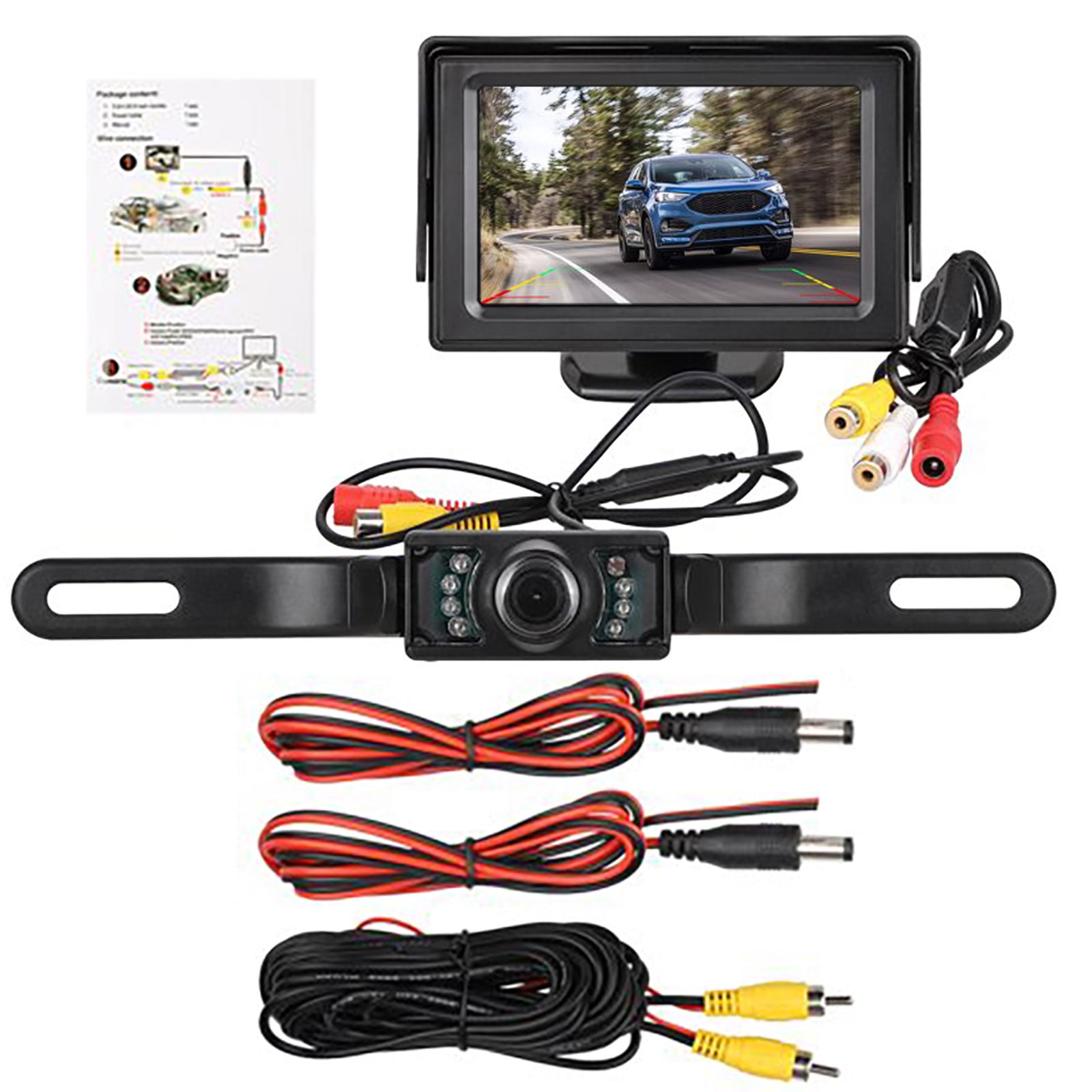 Backup Car Camera with 4.3in Monitor Screen