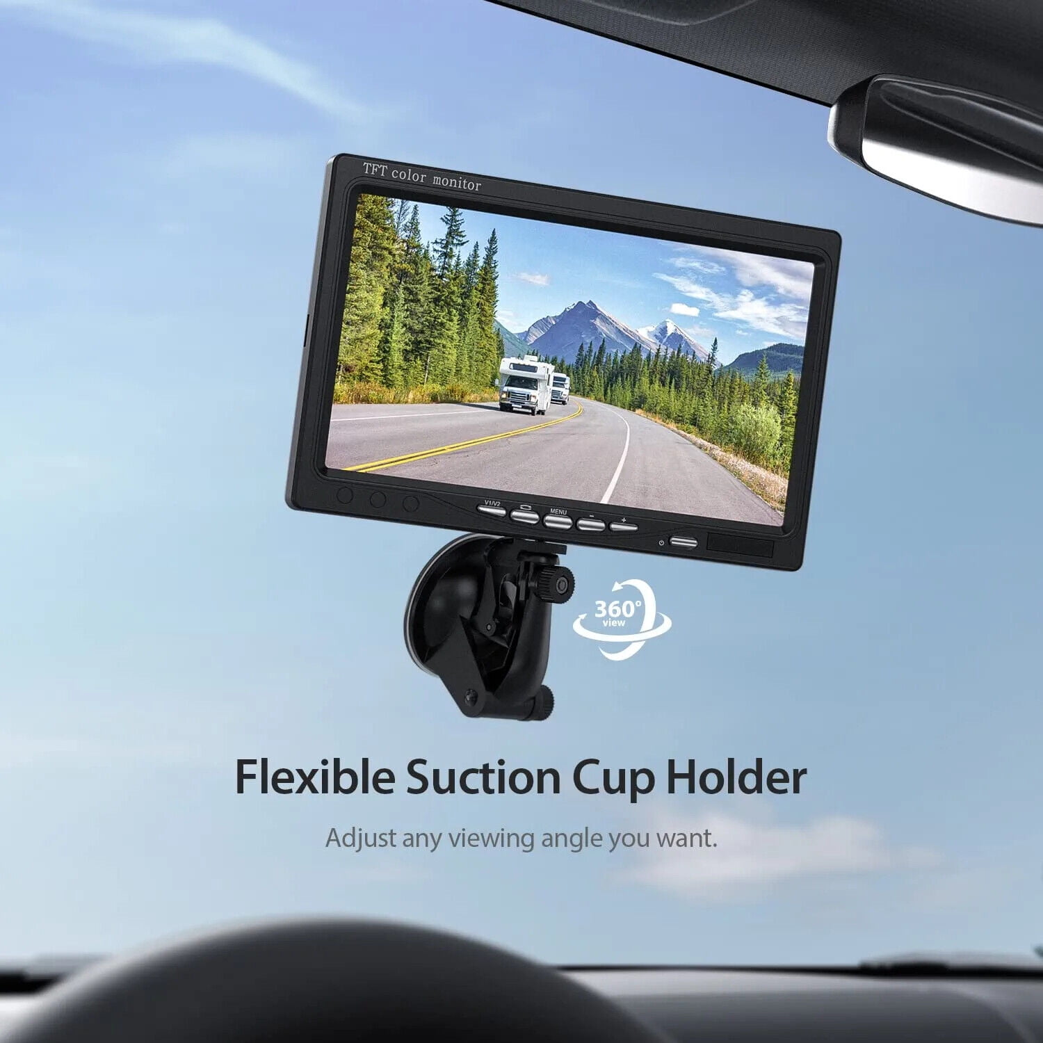 eRapta 1080P Backup Camera with 7'' Monitor
