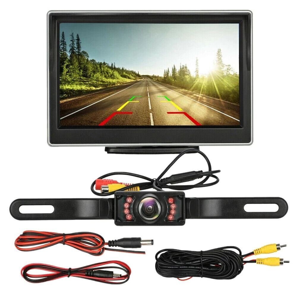 Wireless Backup Camera with 5" Night Vision Monitor