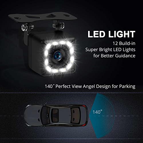 Ultra HD Backup Camera with Night Vision and LED