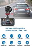 CHORTAU Dual Dash Cam: 3" Full HD with Wide Angle