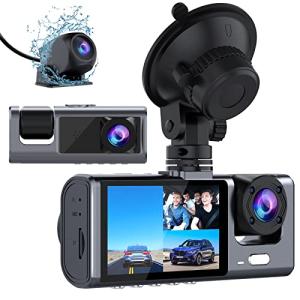 Triple-channel 1080P Car Dash Cam with Night Vision