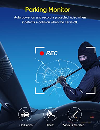 Triple-channel 1080P Car Dash Cam with Night Vision