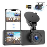 Otovoda 2.5K+1080P Dash Cam with Rear Camera
