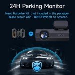 VEEMENT 2.5K Front Dash Cam: WiFi Night Vision, 24h Parking Monitor