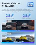 VIOFO A229 Plus Dash Cam Front and Rear, Dual STARVIS 2 Sensors, 2 Channel HDR, 1440P+1440P Voice Control Car Dash Camera, 5GHz Wi-Fi, Support 512GB Max, Voice Control, Ultra-Precise GPS