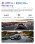 VIOFO A229 Pro 4K HDR Dash Cam, Dual STARVIS 2 IMX678 IMX675, 4K+2K Front and Rear Car Camera, 2 Channel with HDR, Voice Control, 5GHz WiFi GPS, Night Vision 2.0, 24H Parking Mode, Support 512GB Max