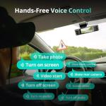 3K 4 Channel Dash Cam, 560° All-Sides View, Front and Rear Inside Car Camera with 3.18”Touch Screen, Dash Camera 24/7 Parking Mode, Built-in GPS 5.8G WiFi Night Vision Voice Control, Free 128GB Card