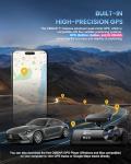 OMBAR T1 4K 3 Channel Dash Cam, STARVIS 2 IMX678 Sensors, Free 128GB Card, 2025 New Full Color HDR Night Vision, 4K+1080P+1080P Triple Car Camera,5G WiFi, 24H Parking Mode, Support 512GB Max