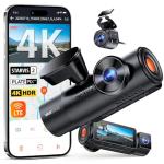 Vantrue N4 Pro S 4K 3 Channel Dash Cam w/Triple STARVIS 2, 4K+1080P+2.5K Front Inside Rear Dash Camera, HDR IR Night Vision, Voice Control, Parking Mode, GPS, Wi-Fi, Support 1TB
