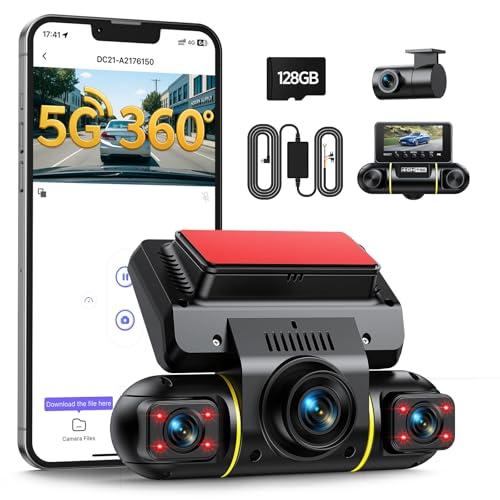 LAMTTO 360° View 4-Channel Wireless Dash Cam