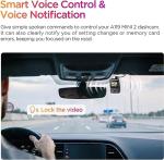 VIOFO Dash Cam A119 Mini 2, STARVIS 2 Sensor, 2K 60fps/HDR 30fps Voice Control Car Dash Camera with 5GHz Wi-Fi GPS, Night Vision 2.0, 24H Parking Mode, Supercapacitor, Support 512GB Max