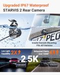 Vantrue N4 Pro S 4K 3 Channel Dash Cam w/Triple STARVIS 2, 4K+1080P+2.5K Front Inside Rear Dash Camera, HDR IR Night Vision, Voice Control, Parking Mode, GPS, Wi-Fi, Support 1TB