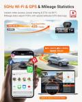 Vantrue N4 Pro S 4K 3 Channel Dash Cam w/Triple STARVIS 2, 4K+1080P+2.5K Front Inside Rear Dash Camera, HDR IR Night Vision, Voice Control, Parking Mode, GPS, Wi-Fi, Support 1TB