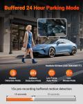 Vantrue S1 Pro Dual 1440P Dash Cam Front and Rear, Dash Camera w/2.7K, STARVIS 2, HDR Night Vision, 5G WiFi, 60FPS, Optional Remote Live View, GPS, Voice Control,24/7 Parking Mode, Support 512GB Max