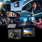 KENWOOD DRV-A310W GPS Dash Cam, Full HD Dashboard Camera, WDR/HDR Car Camera with Bluetooth & Wi-Fi Connectivity, G-Sensor, Collision Detection, Optional Rear Camera Support