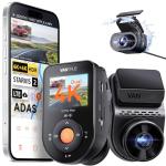 Vantrue S1 Pro Max 4K+4K Dash Cam Front and Rear, Dual 2160P Dash Camera with STARVIS 2 HDR PlatePix™ Night Vision, 5GHz WiFi, GPS Speed, 24/7 Parking Mode, ADAS/BSD, Optional LTE, Supports 1TB Max