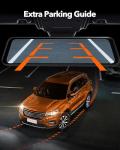 WOLFBOX 12" 4K Rear View Mirror Camera with 5.8GHz WiFi and Voice Control, Smart Mirror Dash Cam Front and Rear, Backup Camera with 1080P Rear Camera, Dash Cam with WDR, Includes 64GB Card & GPS