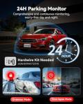 REDTIGER 4K Dash Cam Front and Rear, STARVIS 2 Sensor, 64GB Card Included, 4K/2.5K+1080P Dual Dash Camera for Cars Built-in WiFi GPS, 3.18 Inch IPS Screen, 170° Wide Angle, Parking Monitor (F7N Pro)