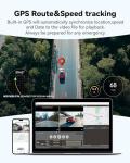 REDTIGER 4K Dash Cam Front and Rear, STARVIS 2 Sensor, 64GB Card Included, 4K/2.5K+1080P Dual Dash Camera for Cars Built-in WiFi GPS, 3.18 Inch IPS Screen, 170° Wide Angle, Parking Monitor (F7N Pro)