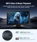 4 Channel 1080p Backup Camera Dash Cam for RV/Truck/Trailer/Van/SUV/Cars,10.2 Inch Touch Screen Quad Split Parking Monitor with DVR Recording/Playback/Bluetooth/FM Radio/Music/Video Player