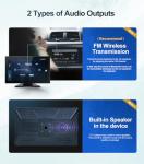 4 Channel 1080p Backup Camera Dash Cam for RV/Truck/Trailer/Van/SUV/Cars,10.2 Inch Touch Screen Quad Split Parking Monitor with DVR Recording/Playback/Bluetooth/FM Radio/Music/Video Player