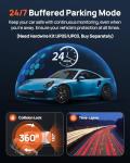 70mai Dual Dash Cam Front and Rear 4K, Car Camera for Cars with Sony IMX678, STARVIS 2 Night Vision, 4G LTE, AI Motion Detection, ADAS, 5GHz Wi-Fi 6, Parking Monitor, Voice Control (4K Omni X800)