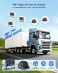 VOONOA RV Camera System with Carplay Android Auto, 5 1080P Backup Camera Dash Cam & 10.1" HD Android 13 Touch Screen Parking Monitoring Navigation DVR BT for RV Trailer Truck Camper Motorhome