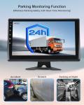 VOONOA RV Camera System with Carplay Android Auto, 5 1080P Backup Camera Dash Cam & 10.1" HD Android 13 Touch Screen Parking Monitoring Navigation DVR BT for RV Trailer Truck Camper Motorhome