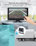 VOONOA RV Camera System with Carplay Android Auto, 5 1080P Backup Camera Dash Cam & 10.1" HD Android 13 Touch Screen Parking Monitoring Navigation DVR BT for RV Trailer Truck Camper Motorhome