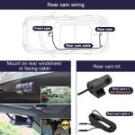 Fitcamx Front 4K+Rear 1080P Dash Cam Adapts for Hyundai IONIQ 6 2023 2024 2025 Limited SEL (Has Auto-Dimming), OEM Style, Dual HD Video, WiFi & APP, Loop Recording, G-Sensor, Easy to Use, 128GB Card