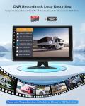 VOONOA RV Camera System with Carplay Android Auto, 5 1080P Backup Camera Dash Cam & 10.1" HD Android 13 Touch Screen Parking Monitoring Navigation DVR BT for RV Trailer Truck Camper Motorhome