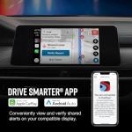 Cobra Smart Dual View Front and Rear Dash Cam (SC 250R) – True 4K Resolution, 360 Alerts, Parking Live View, Incident Reports, Emergency MayDay, 32 GB SD Card Included, CarPlay & Android Auto