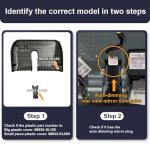 Fitcamx Front 4K+Rear 1080P Dash Cam Adapts for Hyundai IONIQ 6 2023 2024 2025 Limited SEL (Has Auto-Dimming), OEM Style, Dual HD Video, WiFi & APP, Loop Recording, G-Sensor, Easy to Use, 128GB Card
